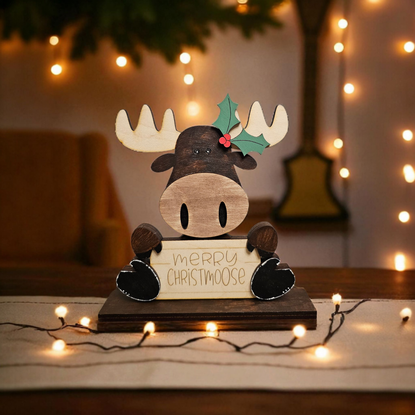 Merry Christmoose Shelf Sitter