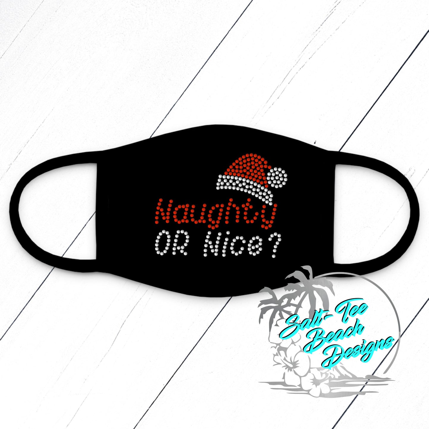 "Naughty or Nice" Face Covering