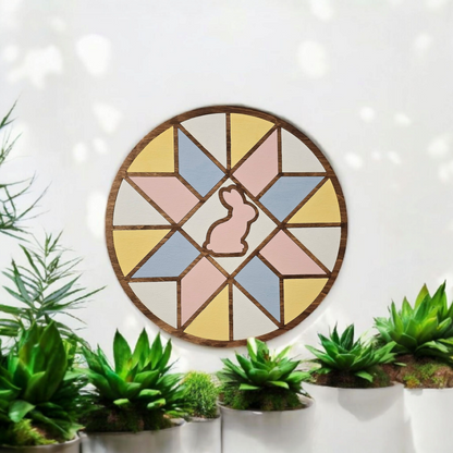 Easter Bunny Quilt Round
