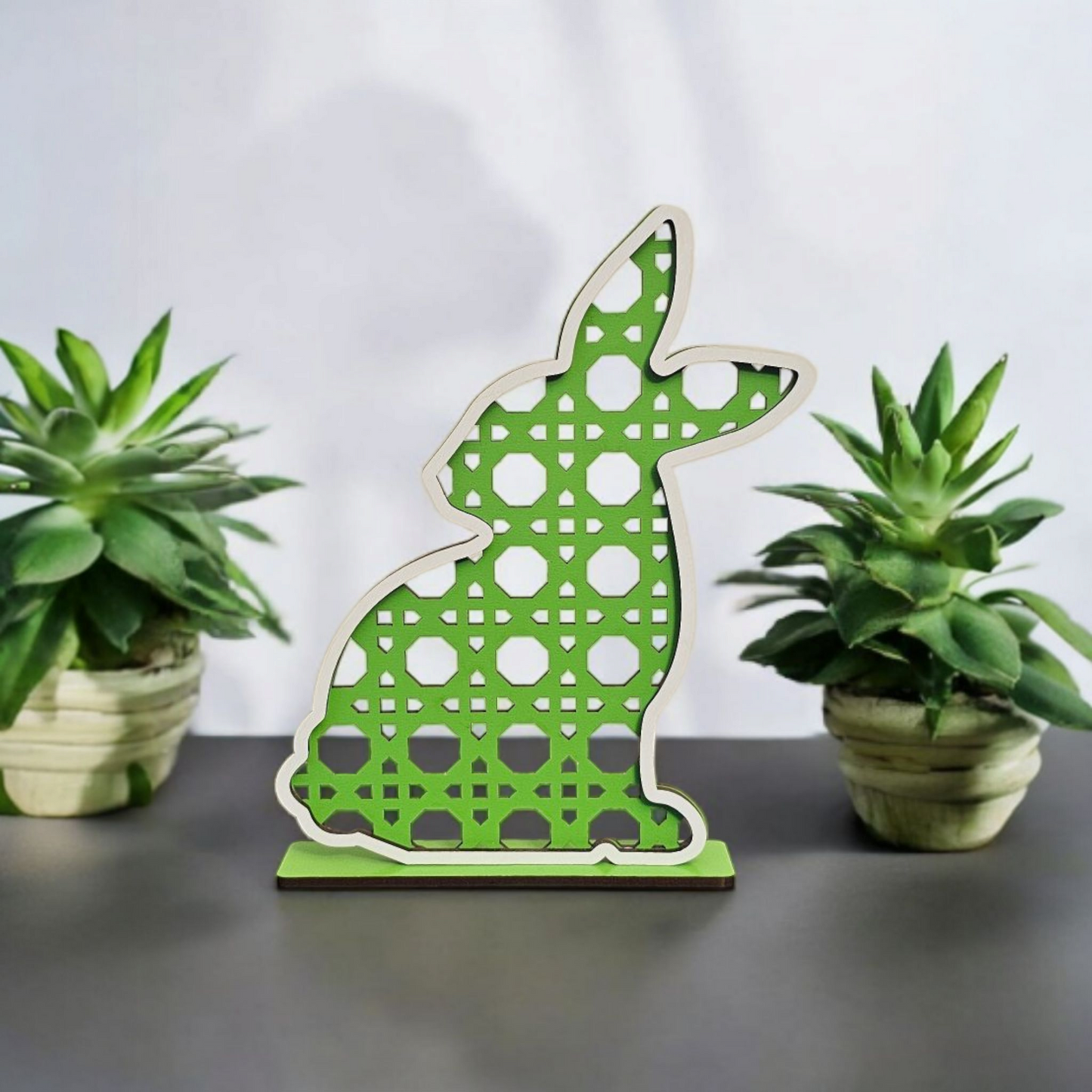 Rattan Bunny Shelf Sitters