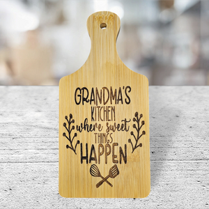 Grandma's Kitchen Where Sweet Things Happen Cutting Board