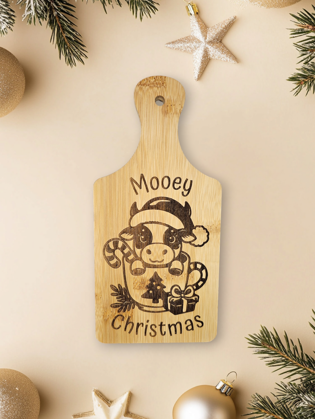 Mooey Christmas Cutting Board