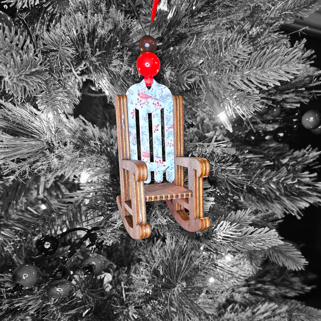 Cardinal Rocking Chair Ornament