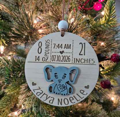 Baby Birth Stats Ornament