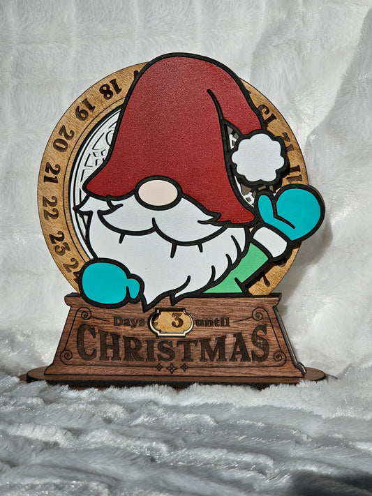Gnome Christmas Countdown Spinner