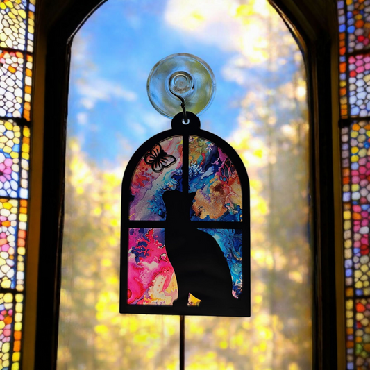 Cat In The Window Suncatcher