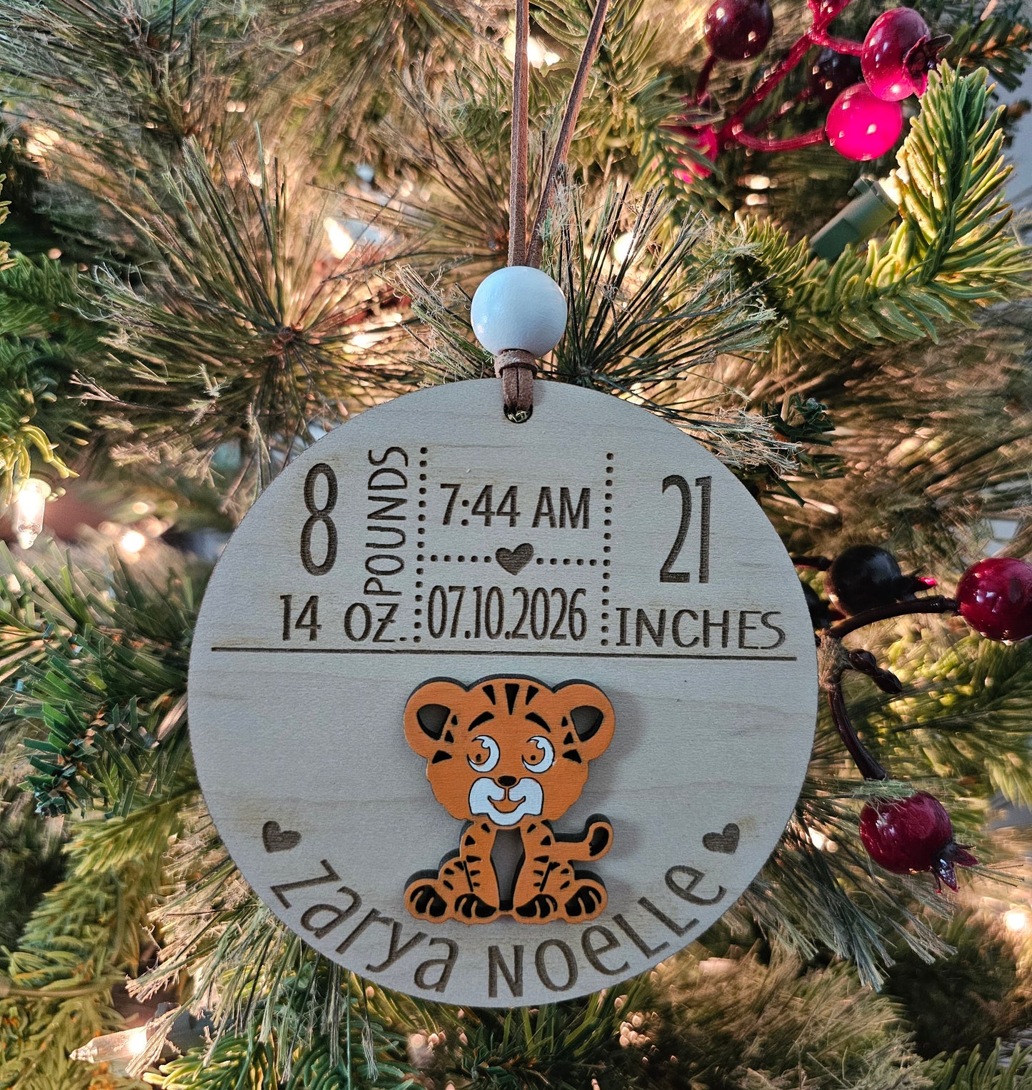 Baby Birth Stats Ornament