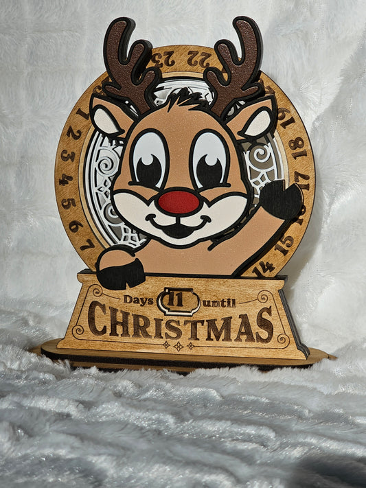 Rudolph Christmas Countdown Spinner