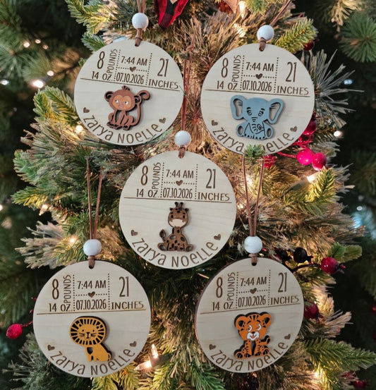 Baby Birth Stats Ornament