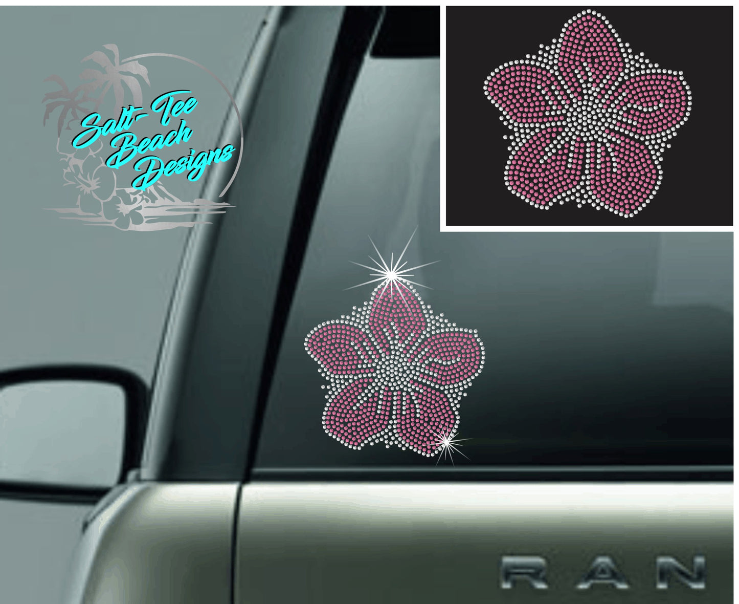 Cherry Blossom Rhinestone Decal